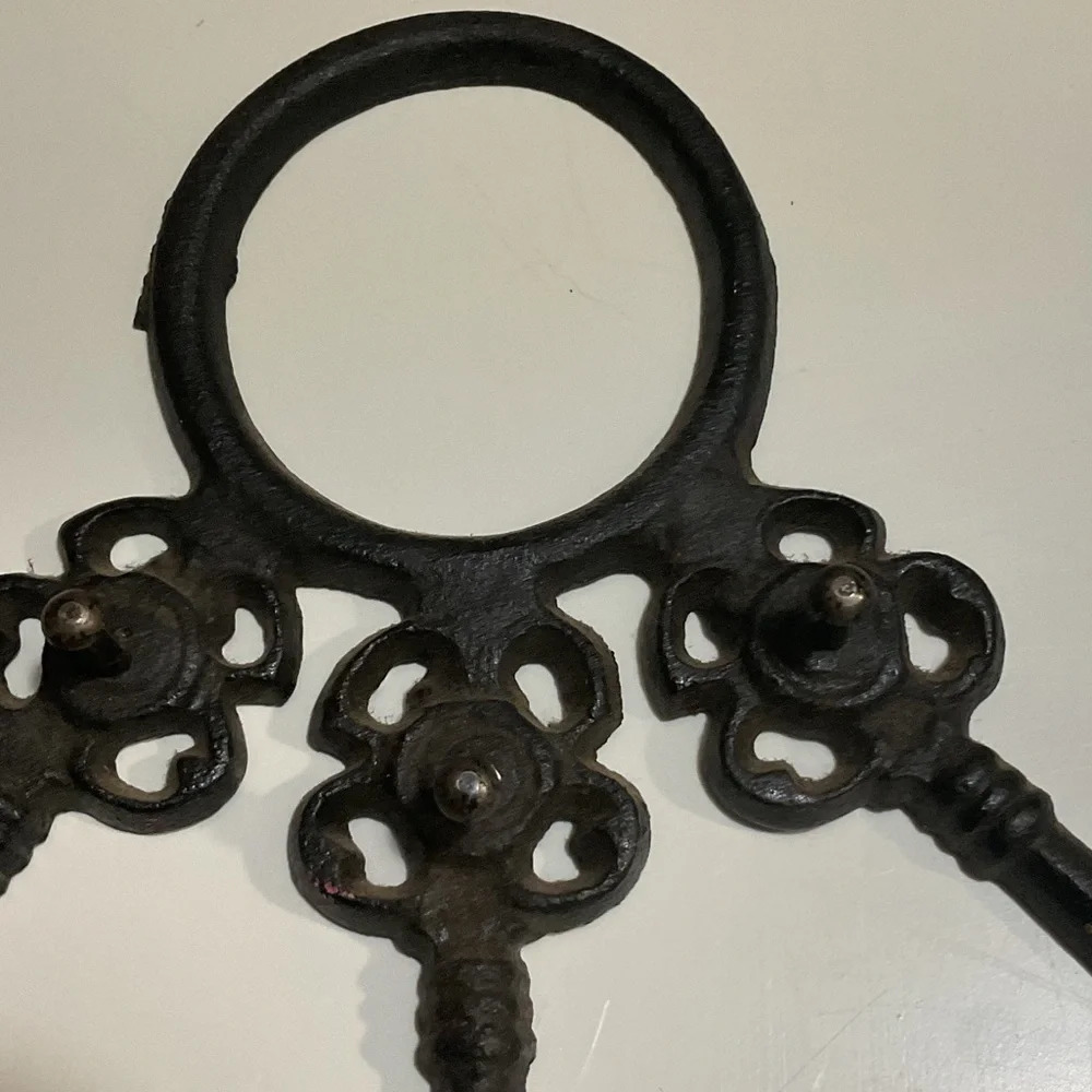 Vintage Black Key Wall Decor